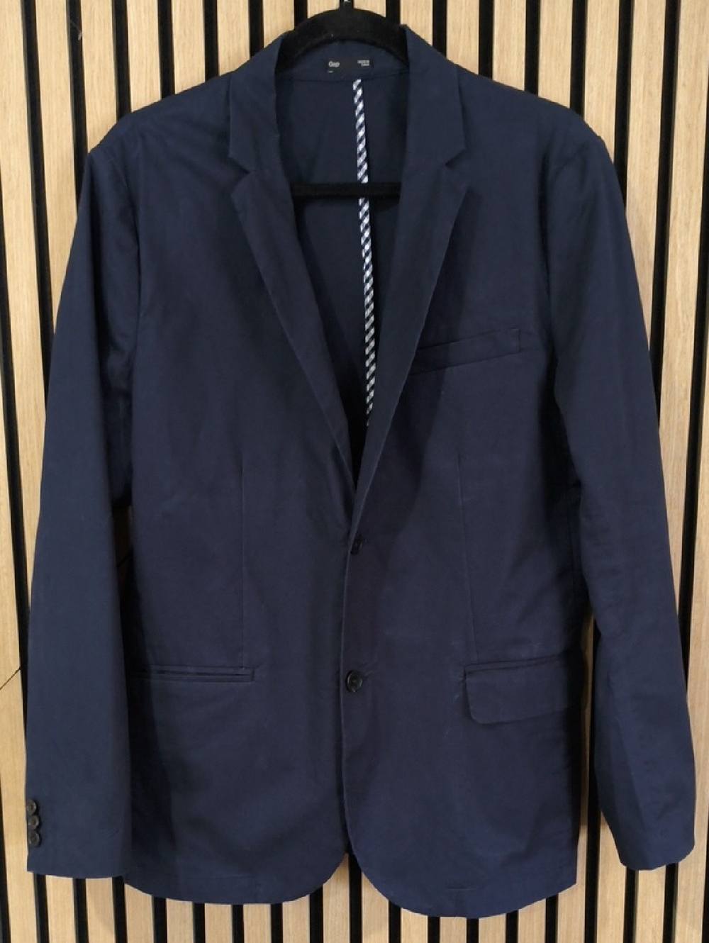GAP Men's Dark Navy Single-Breasted Blazer